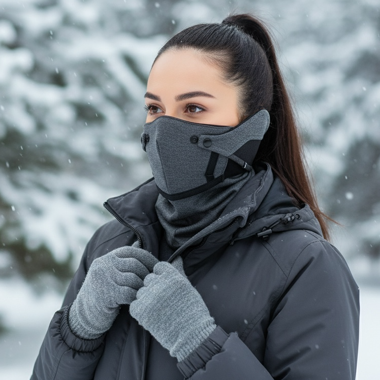 Cagoule SIXS Winter Tourism – Noire, Une Taille, Avec Pare-brise Intégré, Neuve